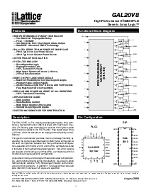 浏览型号GAL20V8B-15LJ的Datasheet PDF文件第1页