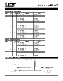 浏览型号GAL16V8D-10LPI的Datasheet PDF文件第2页