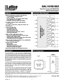 浏览型号GAL16V8D-15LD/833的Datasheet PDF文件第1页