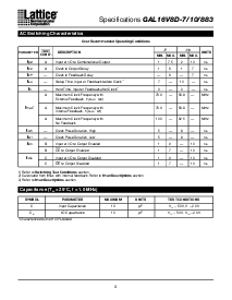 浏览型号GAL16V8D-15LR/833的Datasheet PDF文件第3页