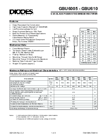 浏览型号GBU606的Datasheet PDF文件第1页