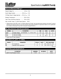浏览型号ispGDX120A-7T176的Datasheet PDF文件第6页