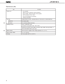 浏览型号UPD78P4916GF-3BA的Datasheet PDF文件第4页