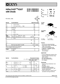 浏览型号IXGH20N60BD1的Datasheet PDF文件第1页