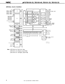 浏览型号UPD703100GJ-40-8EU的Datasheet PDF文件第4页