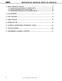 浏览型号UPD703100GJ-40-8EU的Datasheet PDF文件第6页