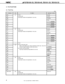 浏览型号UPD703100GJ-40-8EU的Datasheet PDF文件第8页