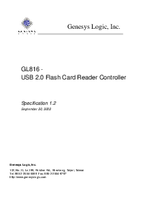 浏览型号GL816的Datasheet PDF文件第1页