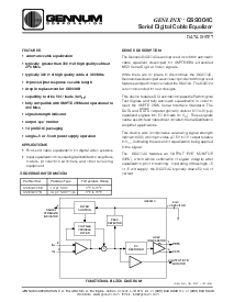 浏览型号GS9004C的Datasheet PDF文件第1页