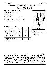 浏览型号GT50J102的Datasheet PDF文件第1页