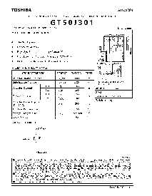 浏览型号GT50J301的Datasheet PDF文件第1页