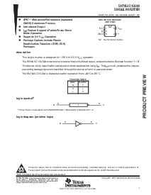浏览型号SN74LVC1GU04DBV的Datasheet PDF文件第1页