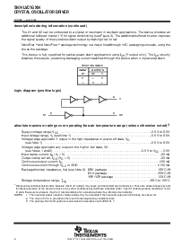 浏览型号SN74LVC1GX04YZPR的Datasheet PDF文件第2页