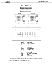 浏览型号UPD29F064115GZ-MJH的Datasheet PDF文件第4页