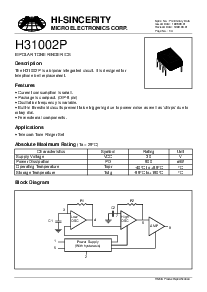 浏览型号H31002P的Datasheet PDF文件第1页