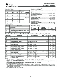 浏览型号74FCT163H374CPACT的Datasheet PDF文件第2页