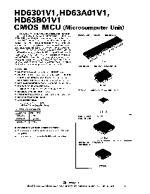 浏览型号HD63B01V1P的Datasheet PDF文件第1页