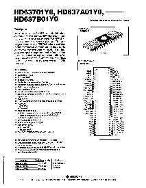 浏览型号HD63701Y0的Datasheet PDF文件第1页