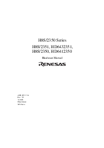 浏览型号HD6412350F的Datasheet PDF文件第3页