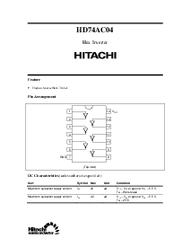 浏览型号HD74AC04的Datasheet PDF文件第1页