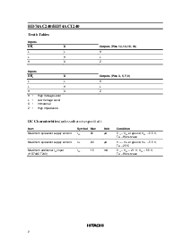 浏览型号HD74ACT240的Datasheet PDF文件第2页