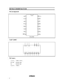 浏览型号HD74ACT138的Datasheet PDF文件第2页