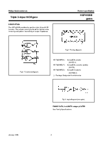 浏览型号HEF4025BP的Datasheet PDF文件第2页