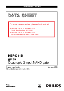 浏览型号HEF4011BT的Datasheet PDF文件第1页