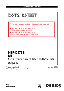 浏览型号HEF40373BT的Datasheet PDF文件第1页