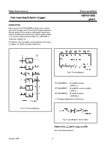 浏览型号HEF40106BP的Datasheet PDF文件第2页