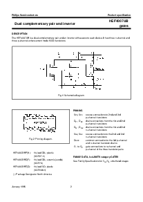 浏览型号HEF4007UBT的Datasheet PDF文件第2页