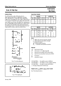浏览型号HEF4027BP的Datasheet PDF文件第2页