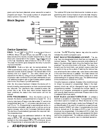 浏览型号AT49HF010-45PI的Datasheet PDF文件第2页