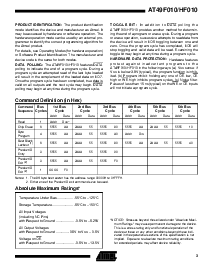 浏览型号AT49HF010-45PI的Datasheet PDF文件第3页