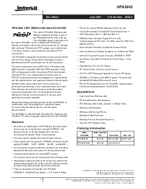浏览型号HFA3842IN的Datasheet PDF文件第1页