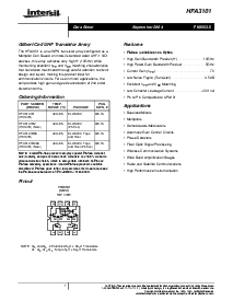 浏览型号HFA3101B的Datasheet PDF文件第1页