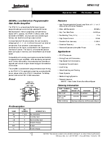 浏览型号HFA1112IP的Datasheet PDF文件第1页