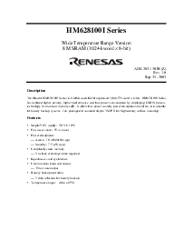 浏览型号HM628100LTTI-5SL的Datasheet PDF文件第3页