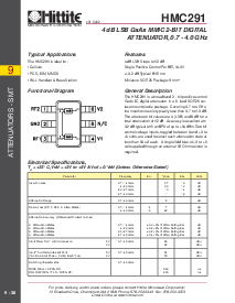 浏览型号HMC291的Datasheet PDF文件第1页
