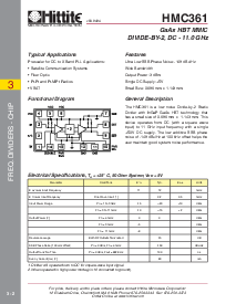 浏览型号HMC361的Datasheet PDF文件第1页