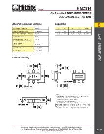 浏览型号HMC314的Datasheet PDF文件第4页