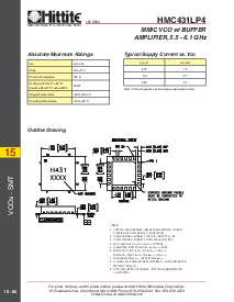 浏览型号HMC431LP4的Datasheet PDF文件第3页