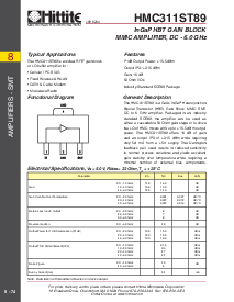 浏览型号HMC311ST89的Datasheet PDF文件第1页
