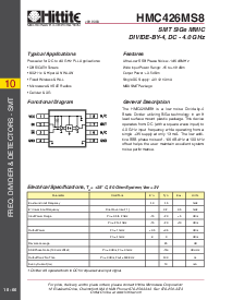 浏览型号HMC426MS8的Datasheet PDF文件第1页
