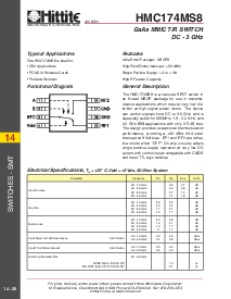 浏览型号HMC174MS8的Datasheet PDF文件第1页