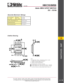 浏览型号HMC190MS8的Datasheet PDF文件第4页