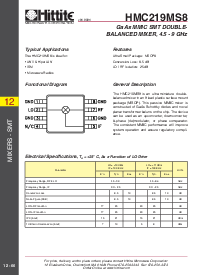 浏览型号HMC219MS8的Datasheet PDF文件第1页