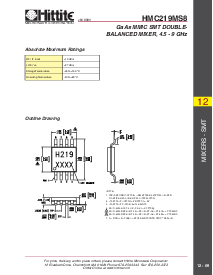 浏览型号HMC219MS8的Datasheet PDF文件第4页