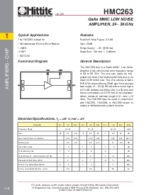 浏览型号HMC263的Datasheet PDF文件第1页