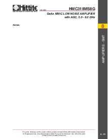 浏览型号HMC318MS8G的Datasheet PDF文件第6页